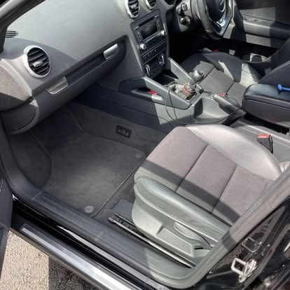 Clean seats and mats after a maintenance car clean